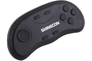 DPOFIRS VR Shinecon Bluetooth 3.0 Game Remote Controller, Mini Game Cosole Controller, ARM968E-S Core, Handle Gamepad for OSX Android PC - Black [video game] [video game]