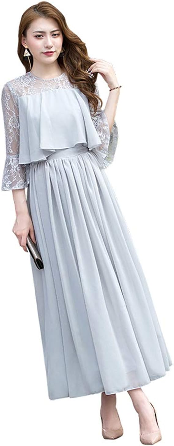 Amazon パーティードレス ロング丈 結婚式 母親 お呼ばれ ワンピース 二次会 ゲストドレス 大人の魅力 パーティードレス レース 卒入式 同窓会 2次会 フォーマル 花嫁 ドレス イブニングドレス 通販