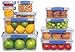Sistema Klip It Collection Sandwich Box Food Storage Container, 15.2 Ounce/1.9 Cup each