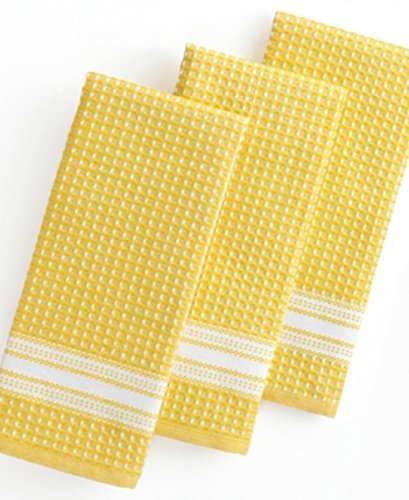 Buy Martha Stewart Collection Kitchen Towels Set Of 3 Waffle