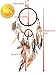Dream Catchers Brown Handmade Beaded Feather Native American Dreamcatcher Circular Net for Car Kids Bed Room Wall Hanging Decoration Decor Ornament Craft, Dia of Circle: 4.33inch/11cm &1.97inch/5cm