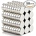 10 X 3 mm Refrigerator Magnets Premium Brushed Nickel Fridge Magnets, Office Magnets - Pack of 50