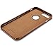 iPhone 8 Plus Case - Premium iPhone 8 Plus Leather Case - Best Mobile Cell Phone Cases Protective Back Cover - Slim Fit Vegan Artificial Synthetic PU Leather Case for Apple iPhone 8 Plus - Brown