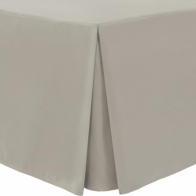 Linen Home Double Box Pleated Base Valance Sheet 135x190 +40cm Skirt