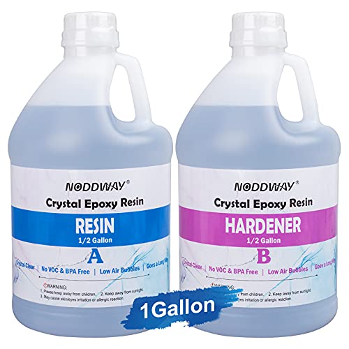 1 Gallon Crystal Clear Epoxy Resin Kit, Super Clear Epoxy Resin