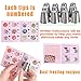 Russian Piping Tips Set 48 Pcs Cake Cupcake Decorating Supplies Kit Flower Frosting Tips 12 Icing Nozzles-2 Leaf Tips-3 Couplers-28 Pastry Baking Bags-User Guide
