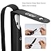 Meko Stylus Pen Case Holder Sleeves for Apple Pencil(1st and 2nd Gen), Premium Genuine Leather Case Pouch Built-in Elastic Band for Stylus Pens - Black