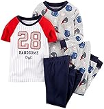 Carter's Baby Boys' 4 Piece Sports Tee PJ Set (Baby)