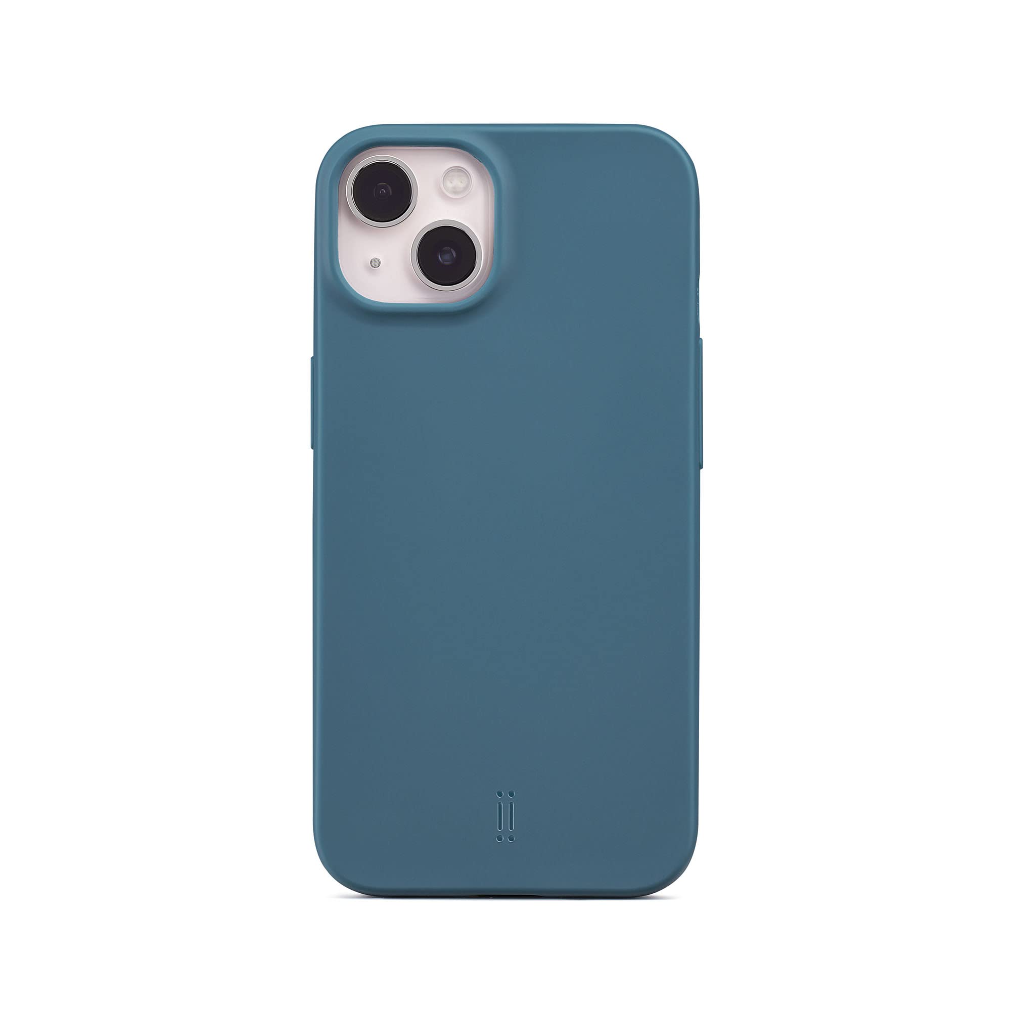 aiino Eco Case for iPhone 13, Case for iPhone 13 Made of 100% Recycled Plastic, Environmentally Friendly, Scratch-Resistant, Slim Profile, Protects Your Device and the Planet, Peacock Blue