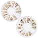 Maniology (formerly bmc) Super Cute 48pc Mixed 3D Gold Metal Frames and Charms Nail Polish Art Accessory 2 Wheel Set
