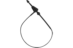 SIDAZON 3 Inch 500 Pcs Plastic Fasteners Hang Tags Black Snap Lock Pins Security Loop Price Tag Pins Safety Ring Ties for Retail Store Clothing Accessory (3“ 500pcs, Black)