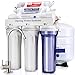 iSpring RCC7AK 6-Stage Superb Taste High Capacity Under Under Sink Reverse Osmosis Drinking Water Filter System with Alkaline Remineralization - Natural pH, White primary