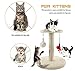 MXiiXM Cat Tree Tower, cat Climbing Frame Furniture Scratching Post for Kitty Climber House Cat Play Tower Activity Centre for Playing Relax and Sleep (6.30 X 10.24 X 11.81 inch, Beige)