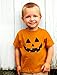 Jack O Lantern Face Pumpkin Shirt Boys Girls Toddler Halloween Shirts for Kids 2T Orange
