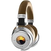 Meters OV-1-B-C Over-Ear Wireless Headphones with Active Noise Cancellation - Studio-Quality Sound with 16-Hour Playback &amp; VU Display - Bluetooth 5.0, App-Controlled, 40mm Drivers (Tan)