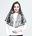 Leimandy Orthodox Veil Embroidered Head Covering Catholic Chapel Mantilla veil V48 (dark color)