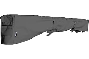 ADVANING All-Weather Protective Cover for 16' Wide Retractable Awnings, Heavy-Duty Weather Proof Polyester Fabric, Color: Grey, AC1600-P862T