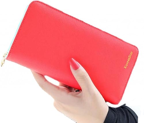 Amazon Afromarket かわいい レディース パステルカラー 大きい 財布 スマホも入る 長財布 Afromarket 財布