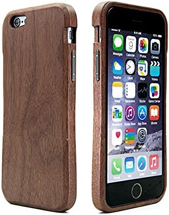 iPhone 6/iPhone 6s Case-LEAPCOVER [Nature Series] Unique Design Made by Natural Wood, Premium Handmade Wood Phone cover Perfect Fit for iPhone 6,iPhone 6s (4.7 in-ch, 1 package) (MU Walnut)