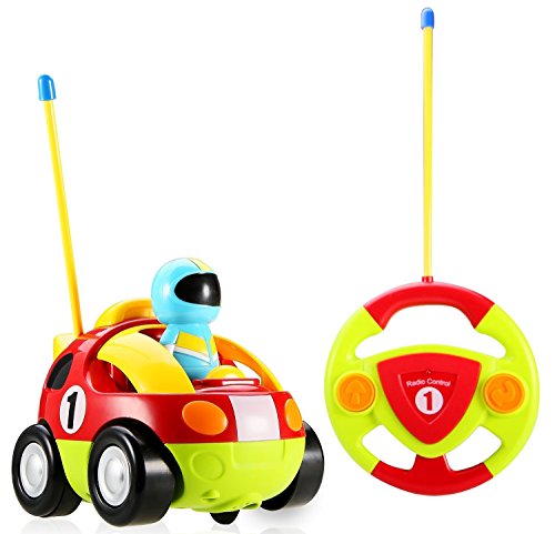 Cartoon R/C Race Car Radio Control Toy for Toddlers by Liberty Imports (ENGLISH Packaging)