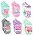Peppa Pig Girls 6 pack Socks (4-6 Toddler (Shoe: 7-10), Peppa No Show Multi)