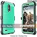 LG Stylo 3 / Stylo 3 PLUS Case, COVRWARE [IRON TANK] Built-in [Screen Protector] Heavy Duty Full-Body Rugged Holster Armor [Brushed Metal Texture] Case [Belt Clip][Kickstand] For LS777, Teal