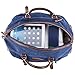 PRASACCO Duffel Bag 45L Canvas Weekender Bag Unisex Gym Bag Carry on Travel Tote for Women Men - Blue
