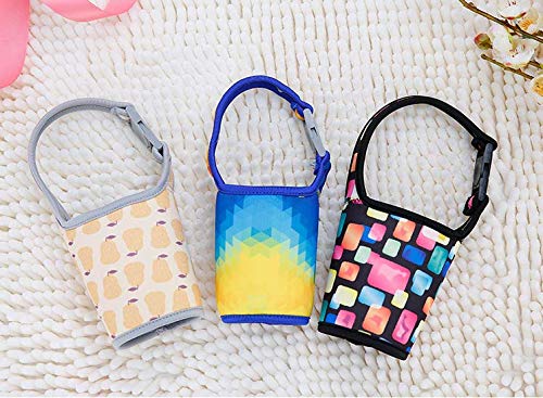 Inf-way Eco-Friendly Neoprene Coffee Cup Sleeves, Reusable Hand Drinks Scald-Proof Cup Cover for Party Christmas Day Coffee Jacket (Dream Color 5 Pcs)