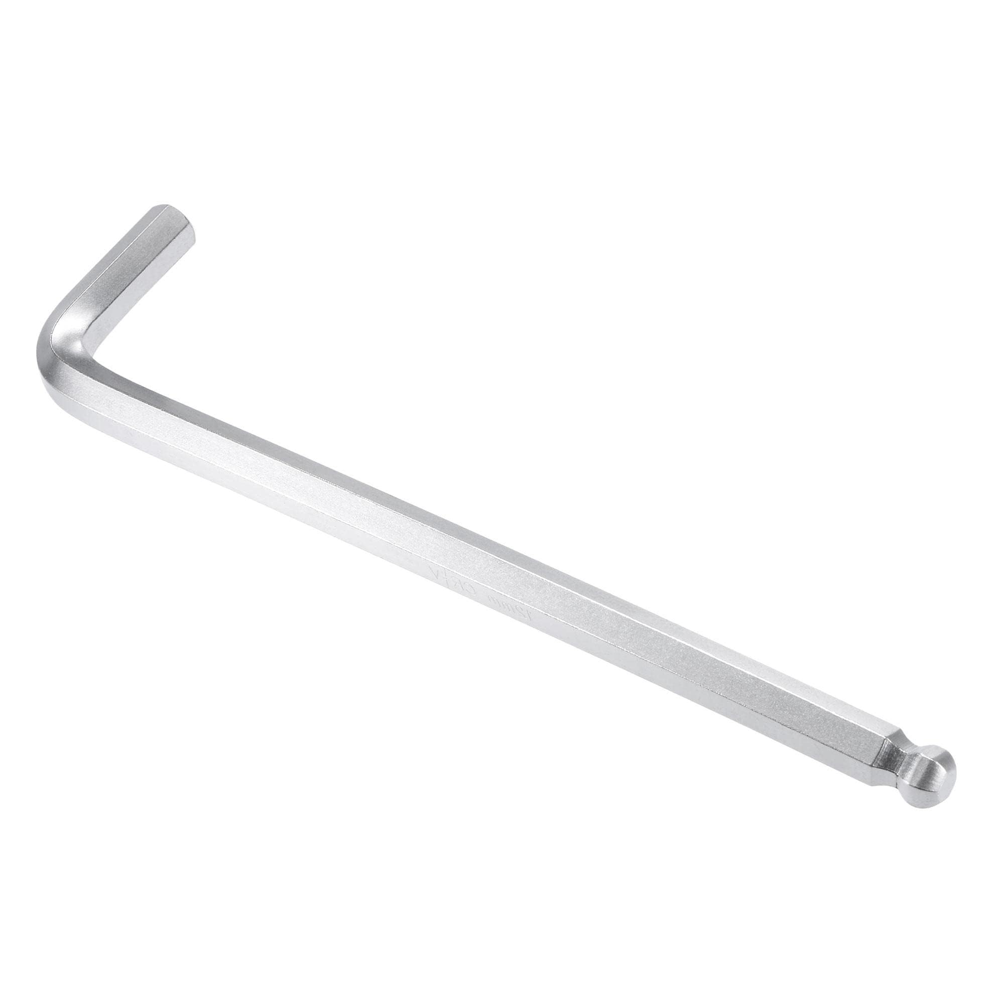 Unifizz 12mm Ball End Hex Key Wrench, L Shaped Long Arm Cr-V Allen Wrench Repairing Tool