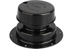 SAQXK RV Plumbing Vent Caps, Camper Vent Cap Replacement Parts for RV Trailer Camper Motorhome, fits 1 to 2 3/8 Inch Pipe, RV Roof Sewer Vent Cover Caps Kit - Black