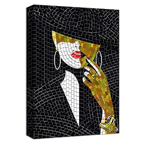 Canvas Wall Art Abstract Mosaic Collage...