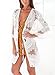 Avidqueen Women's Sexy Lace Crochet Swimsuit Bikini Cover Up Beach Dress (White)