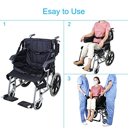 REAQER Transfer Belt Patient Lift Aid Slide Board for Lifting Seniors Wheelchair Seatbelt Stair