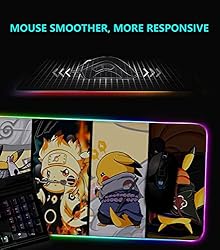 RGB Mouse Pad for Anime Monsters - Anime Pika Large