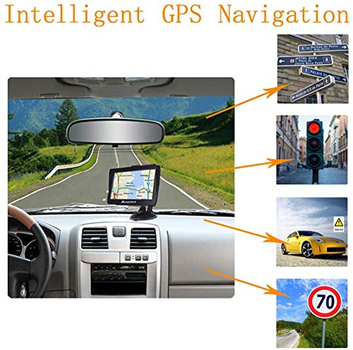 GPS Navigation for Car, Aonerex 7" Touch Screen 8GB Real Voice Spoken Turn-by-Turn Direction Reminding Navigation System for Cars, Vehicle GPS Satellite Navigator with Free Lifetime Map Update - Thumbnail 2