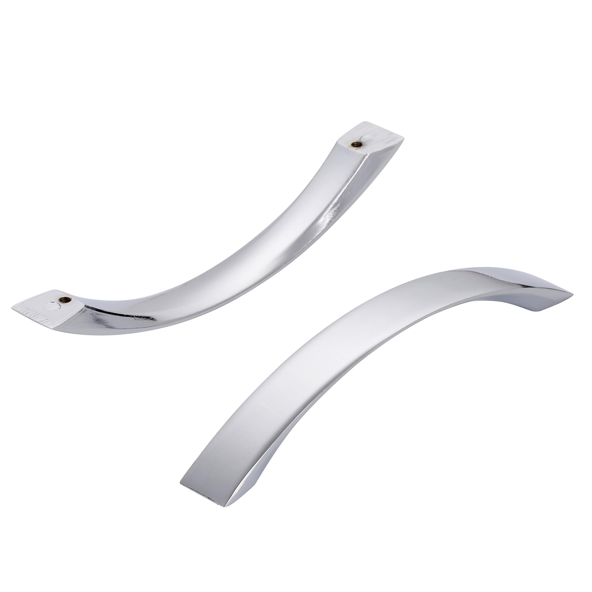 SYZOW Cabinet Arch Pull - Chrome Furniture Handle, 6 Pack 96mm Hole Center Cabinet Pulls Cabinet Handles Cupboard Handles Kitchen Cabinet Hardware for Cupboard