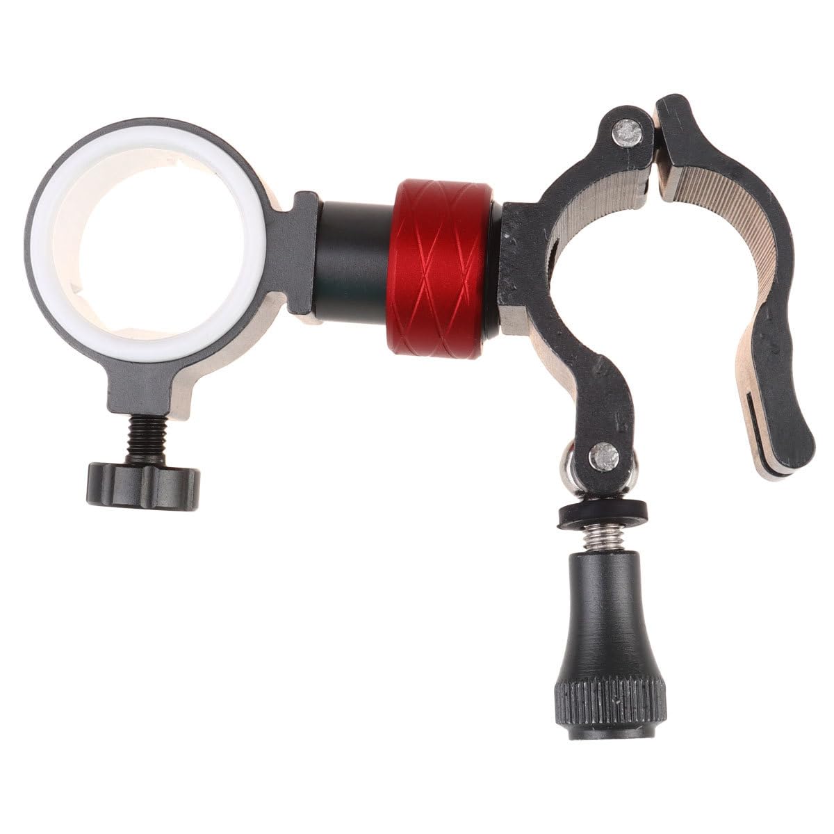 BESPORTBLE Stainless Clip Fishing Adjustable Omnidirectional - Stainless Steel Universal Fishing Chair Umbrella Stand Bait Tray Holder Mount ClipFishing Rod Adjustable Clamp Omnidirectional 24mm