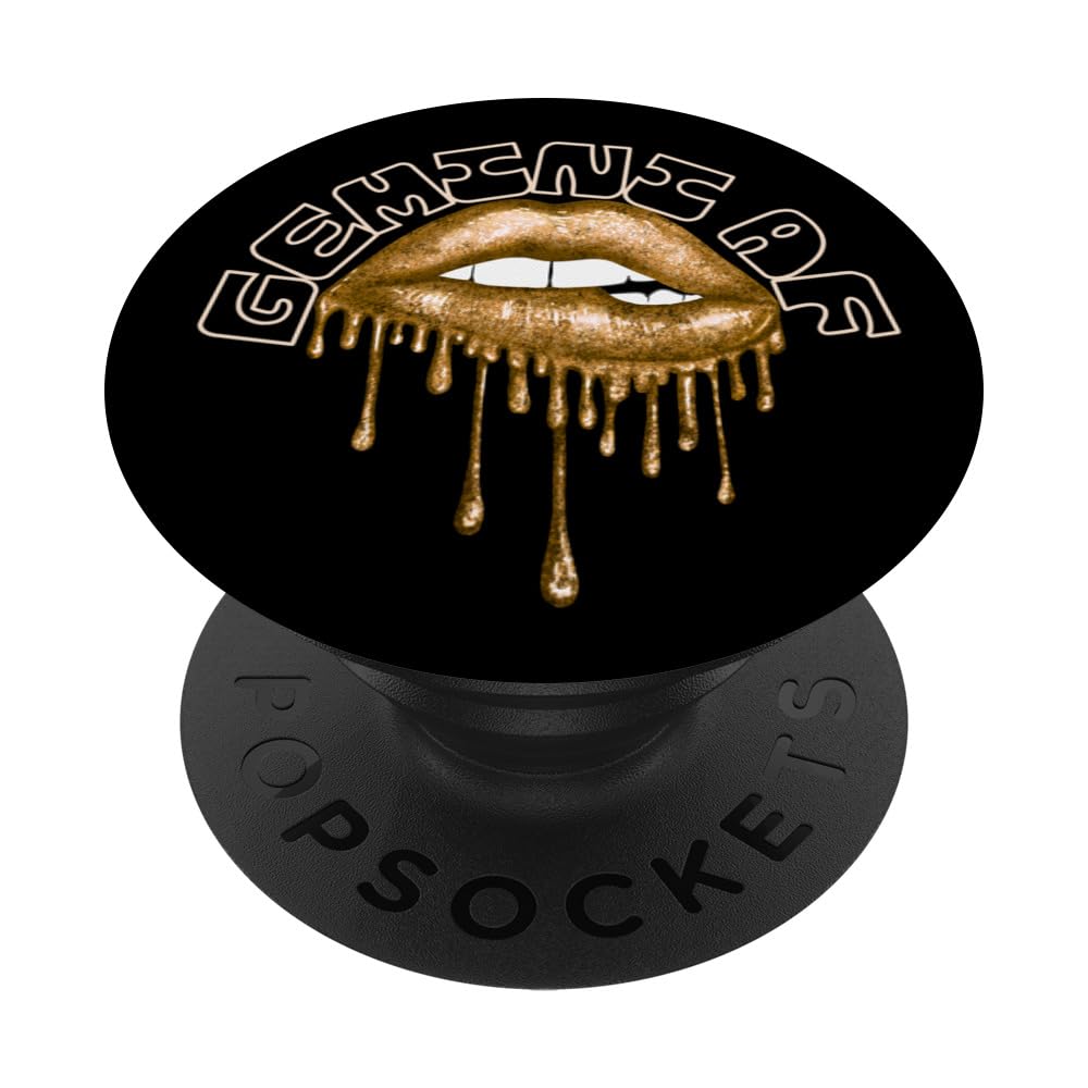 ini AF Zodiac Dripping Lips Graphic PopSockets Swappable PopGrip