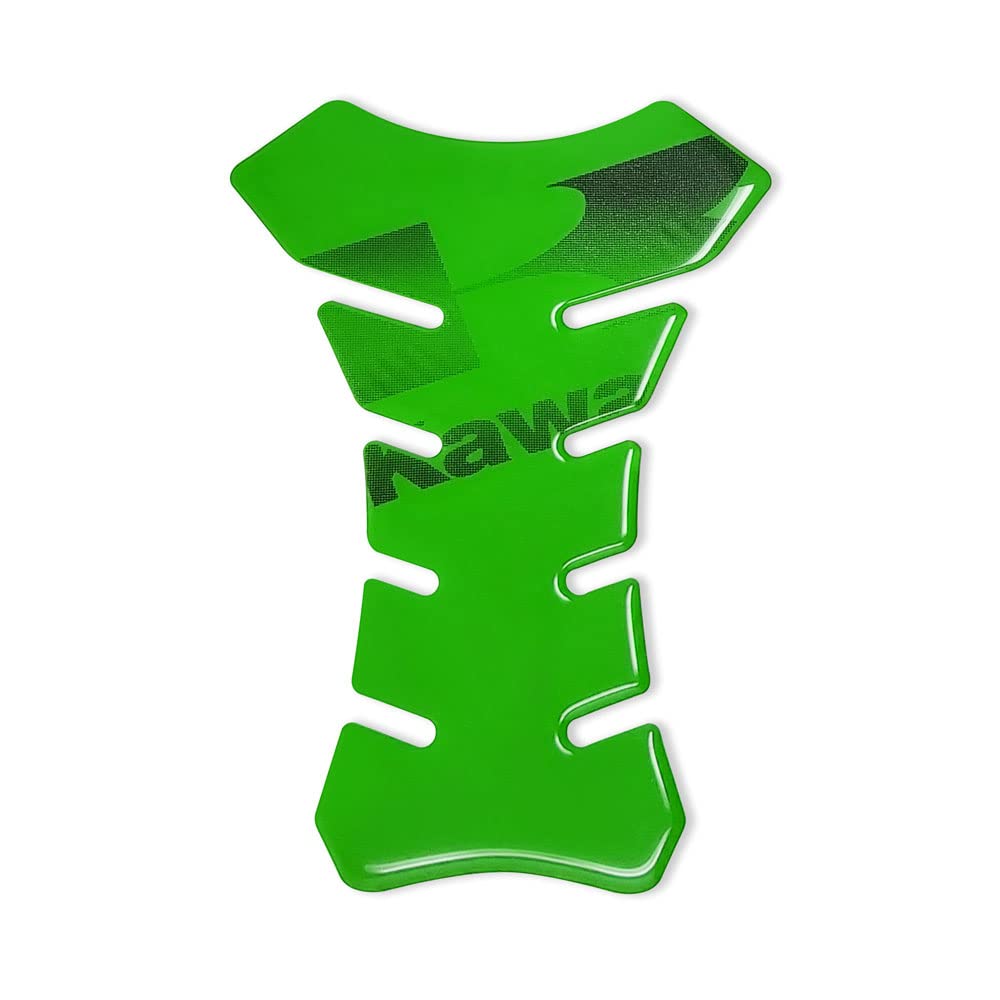 Quattroerre 3D Tank Protection for Kawasaki Motorcycle, Green Kawa