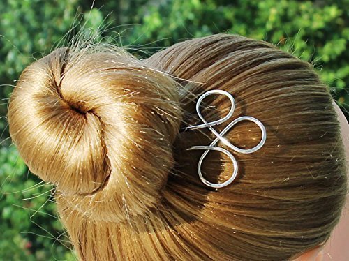 Celtic Silver Hair Fork Hair Pins Hair Stick Bun Holder Hair Jewelry women gift