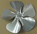 A65123 Metal Fan Blade 12" Diameter 5 Blades 5/16" Bore Hub CW 23 Degree Prop