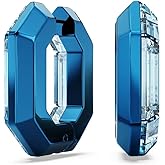 Swarovski Lucent Hoop Earrings, Octagon Shape, Small, Blue