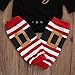 3pcs Baby Girl Cute Long Sleeve Romper Leg Warmers hairband Outfits Christmas Costume(0-6Months)