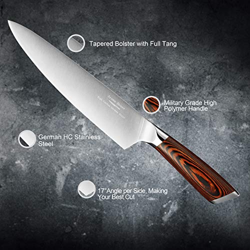 Aroma House Chef Knife Professional 8Inch Kitchen Knife German
