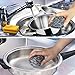 Hulless 1.5 oz Stainless Steel Sponges Kitchen Scouring Cleaners 6 Pcs Cleaning Ball Scouring Pads for Kitchen Utensil Cleaning.