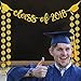 2019 Graduation Party Decorations,Gold Glittery Class of 2019 Banners and Gold Glittery Circle Dots Garland- Graduation/Grad Party Decorations