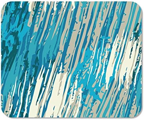 Suike Mousepad Computer Notepad Office Blue Waterfall Abstract Grunge Stripped Watercolor Grafitti Aninal Bohemian Home School Game Player Computer Worker 9.5x7.9 Inch
