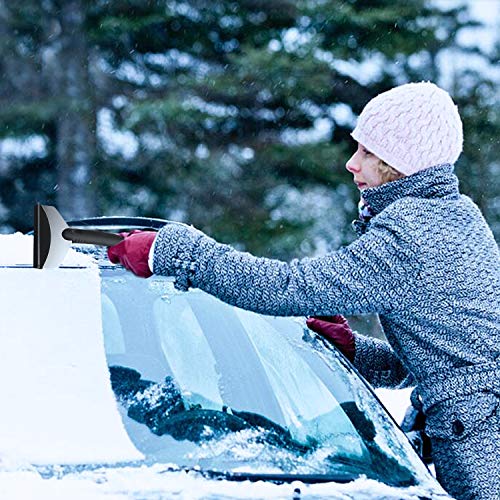 TURN RAISE Snow Ice Scraper, Heavy-Duty Frost and Snow Removal for Car Windshield and Window(2 Pack) - Thumbnail 4