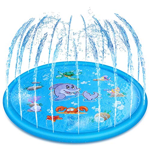 image for HOTUEEN 170cm Kids Sprinkle and Splash Play Mat Pad Toy Inflatable Out