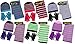 Girl's 3 Piece Knit Hat, Scarf & Gloves Set (Blue-Lavender), OSFM